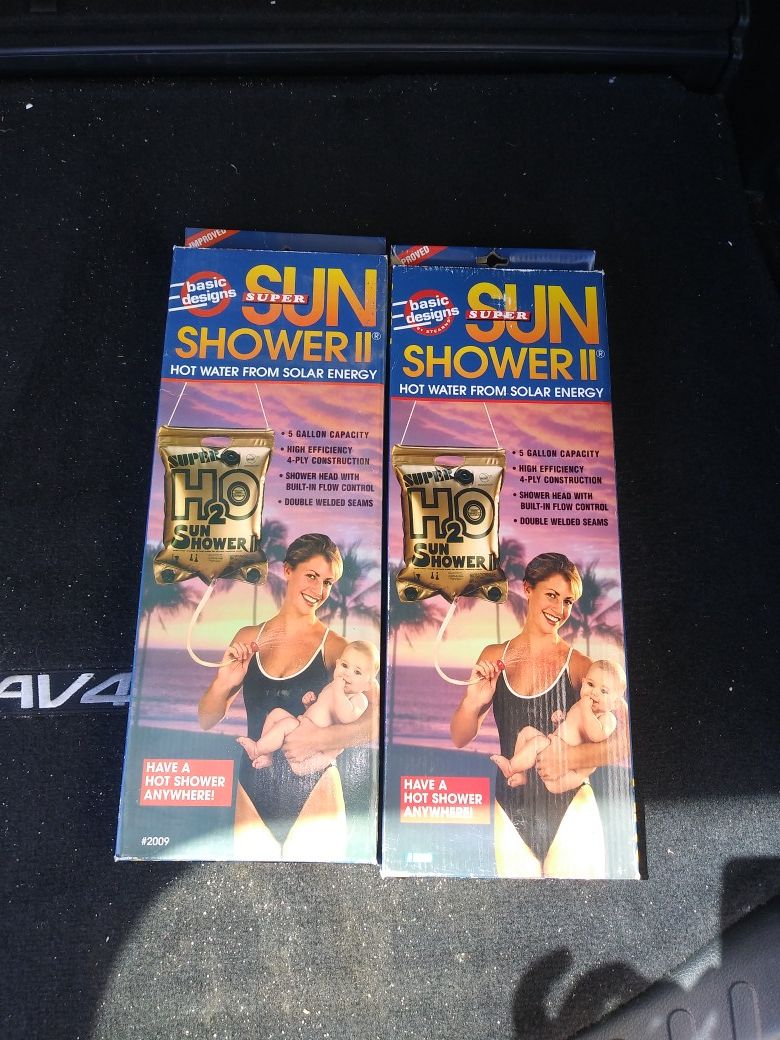 Vintage Solar sun shower II camping hiking