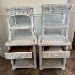 Wicker End Tables (4) 