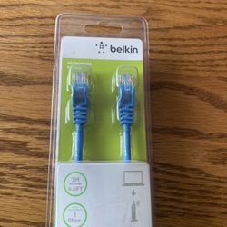 Belkin Cat5e Networking Cable 2M 6.6ft Blue Ethernet Cable Up To 1 Gbps NEW