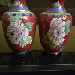 Chinese Cloisonne Vases