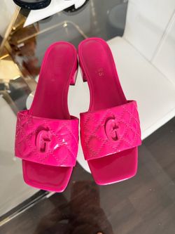 GUESS Pink Quilted Mule Sandals – Women’s Size 7M