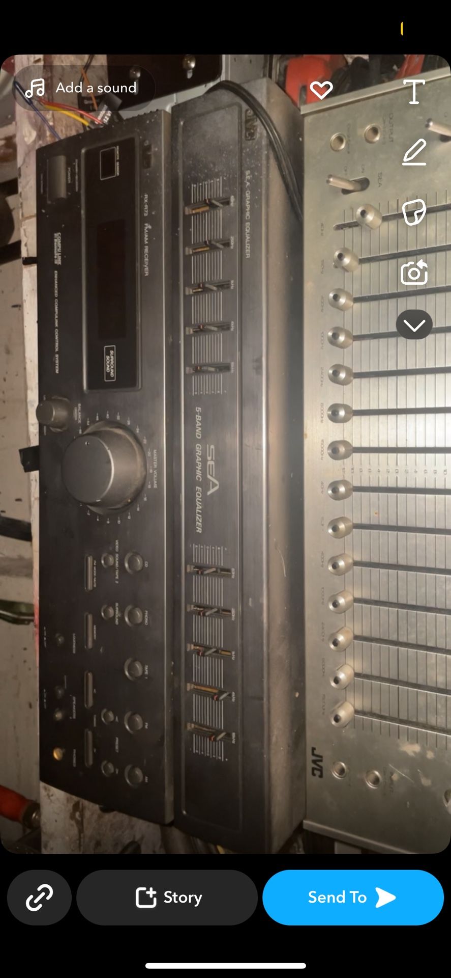 JVC RX-R73TN AM/FM Computer Controlled Stereo Receiver TESTED No Remote
