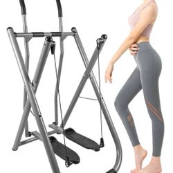 🥨Elliptical Machine for Home Little Elliptical Glider Air Walker Total Body Fitness Cardio Cross Trainer Workout with Digital Monitor Low-Impact