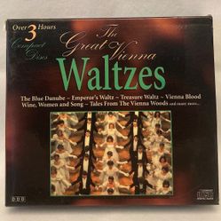The Great Vienna Waltzes CD boxed set Mediphon three discs Strauss Waldteufel 