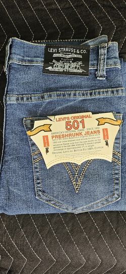 Levi's 501 pre-shrunk jeans size