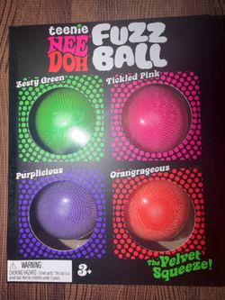 Needoh fuzz ball 4 pack authentic