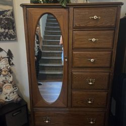 Oak Quality Wood ARMOIR 7 Drawer