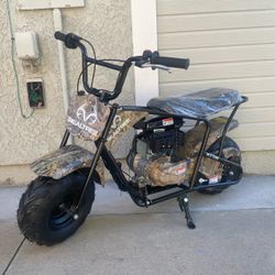 Coleman sport Realtree RT100 105CC Camo Gas Powered Ride-On Mini Bike , Off Road Motorcycle