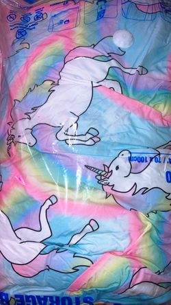 Kids Unicorn Rainbow Full Bed Comforter