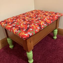 Decorative Stool/Sewing Box - w/storage compartment