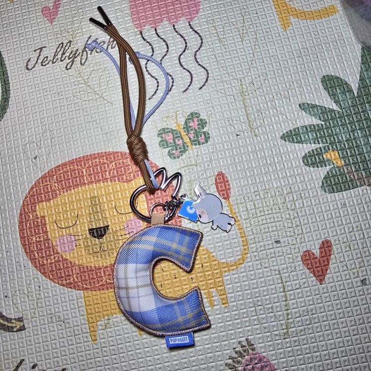 Pop Mart Labubu The Monsters Pin for Love Series "C" Letter Pendant