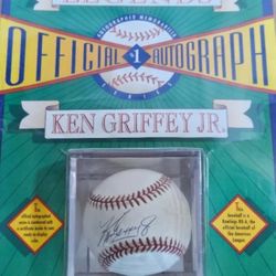 Ken Griffey Jr Autographed Ball With COA