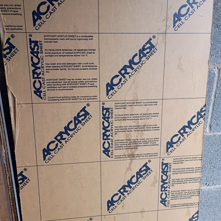 Sheets of acrylic