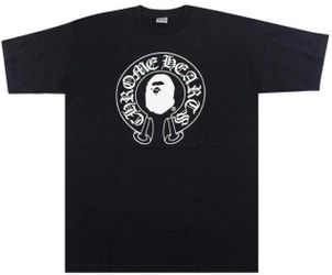 BAPE x Chrome Hearts With Horseshoe T-Shirt – Black – Brand New – Size Medium