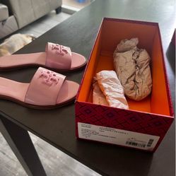 Tory Burch Petunia Slide Soft Pink 
