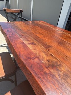 Dining table and chairs