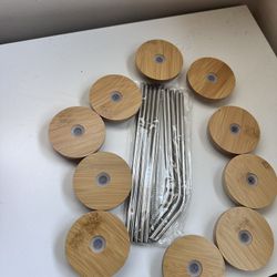 Bamboo lids With Straw