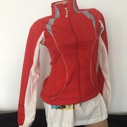 Lululemon Red Zip Up Workout Running Jacket CA35801 RN 106359 size 4
