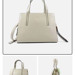 Kate Spade Grey Pebble Purse Crossbody 