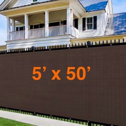 FENCE SCREEN 5 x 50 Privacy Screen - BROWN 5x50