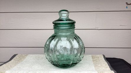 Large Glass Apothecary Canister with Lid