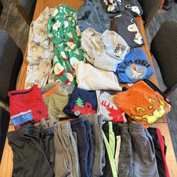 Boys 3T Winter Clothes Bundle With Pajamas 