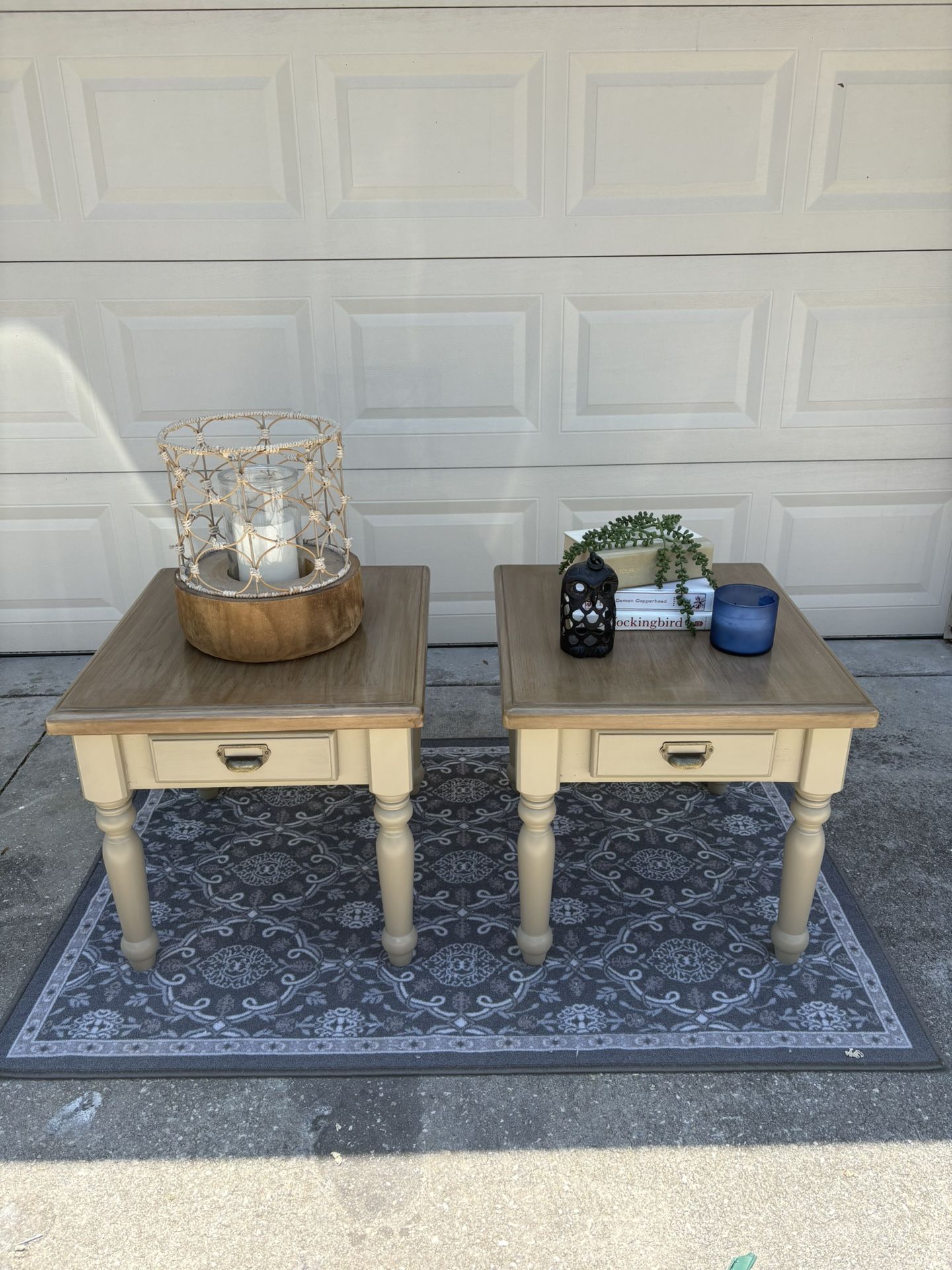 Matching Rustic/farmhouse Nightstands/end Tables