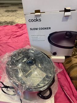 Cooks Slow Cooker with Glass Lid