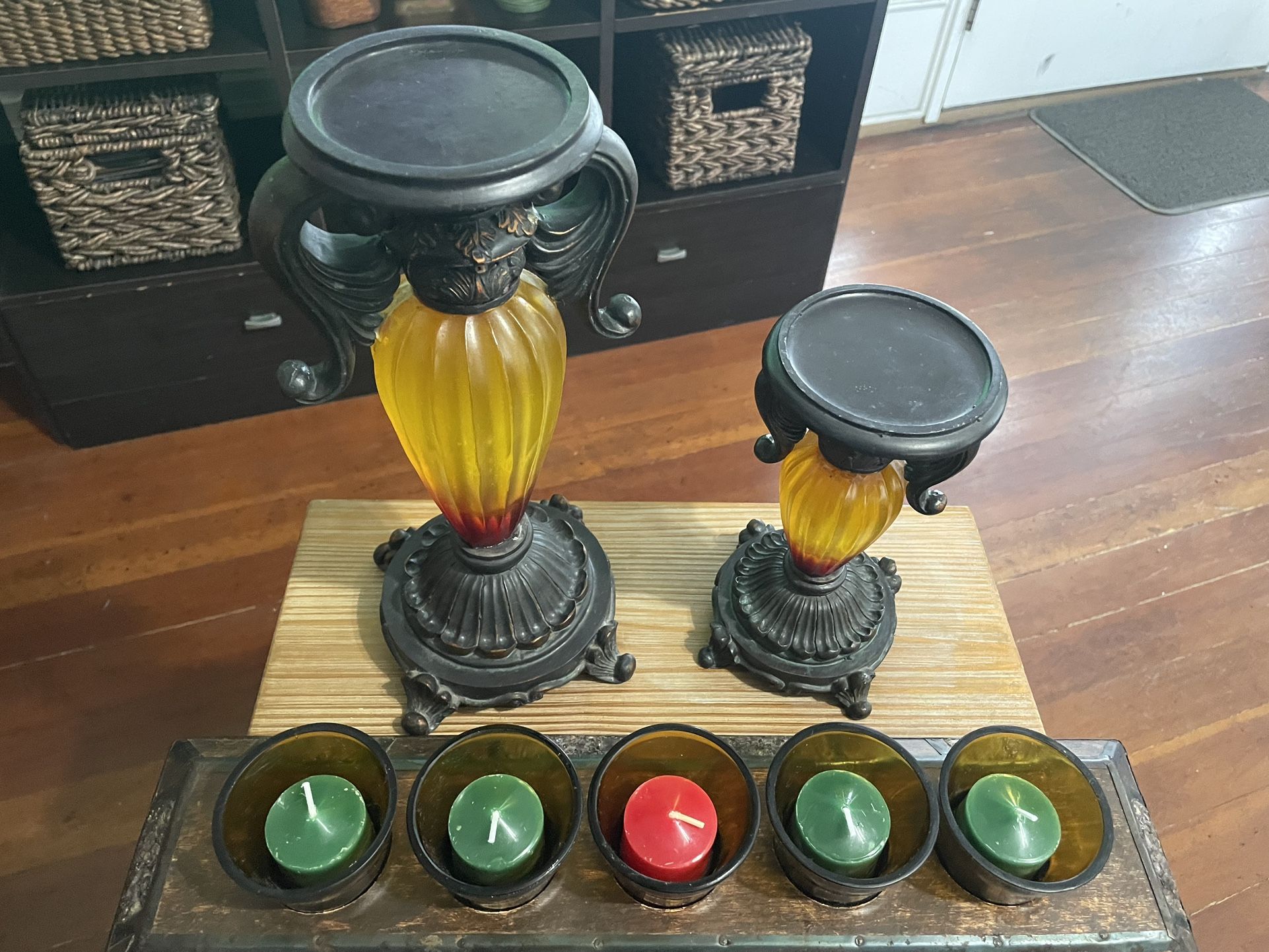 Candle Holders ( Candles not included) bought them at Pier 1 store
