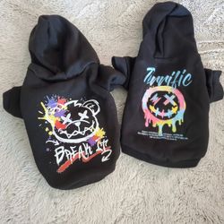 XS Two Hooded Dog Tees
