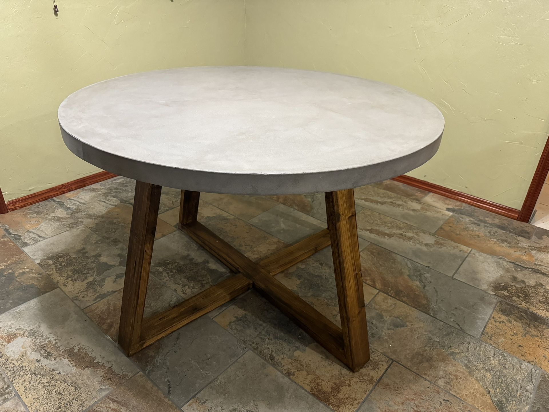 Custom Hand Crafted Concrete Dining Table