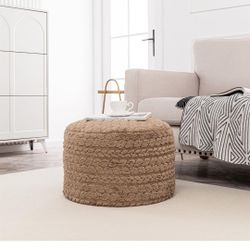 Round Pouf Ottoman $30