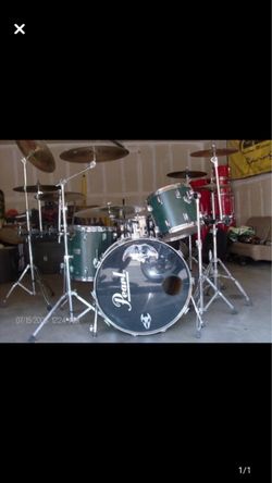 7 piece pearl drum kit