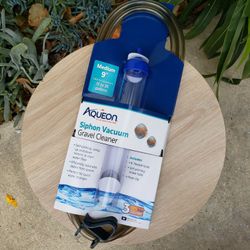 New Aqueon Aquarium Fish Tank Siphon Vacuum Gravel Cleaner Hand syphon pump hose for water changes
Medium - 9 Inches with 6 foot ( 72" ) flexible hose