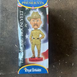 Royal Bobbles Teddy Roosevelt 26th President of The United States Collectible Bobblehead Statue