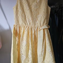 New With out tags little girls school aged  yellow spring dress easter chuldrens place size 8 vestido de Nina nuevo Amarillo tamanio 8