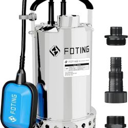 Stainless Steel 1,HP Sump Pump -NEW