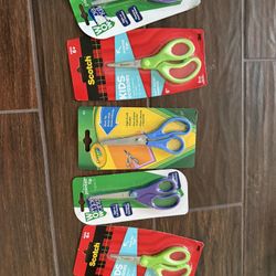 4 Pairs ok kids school scissors New in Package 