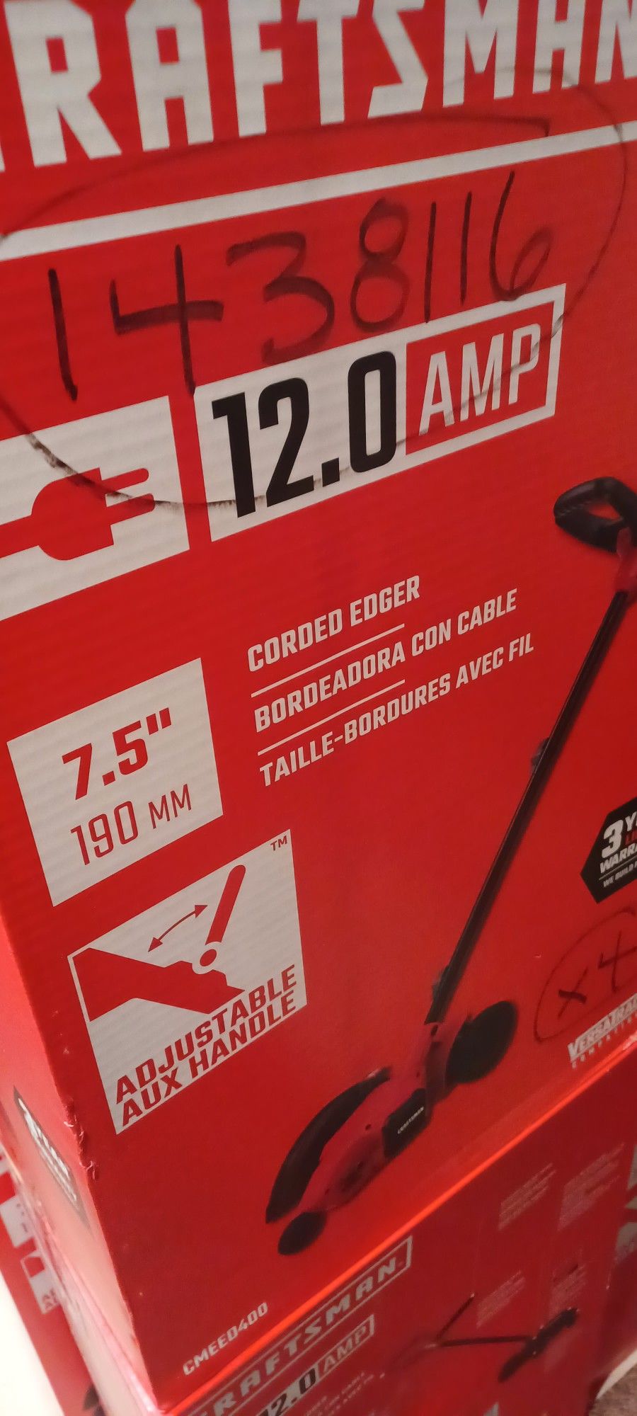 New CRAFTSMAN® Corded 7.5-Inch Electric Landscape Edger (12 Amp)