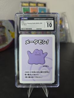 Ditto CGC 10 Gem Mint Pokémon Old Maid Card 2019 JPN