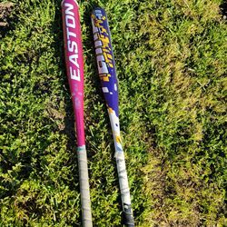 Easton And Worth Baseball Fast Pitch Bats