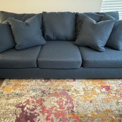 Blue Sofa Couch Like New