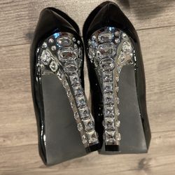 Women black Heels 7.5