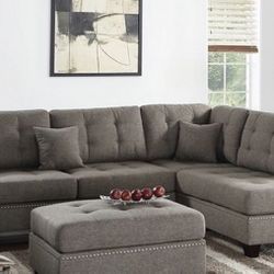 Sectional Sofa & Ottoman