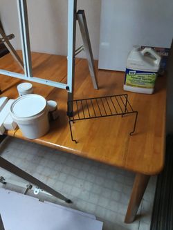 Bob Ross easel & painting supplies
