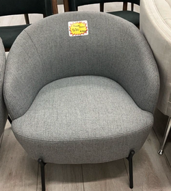 2 Low Gray Accent Chairs