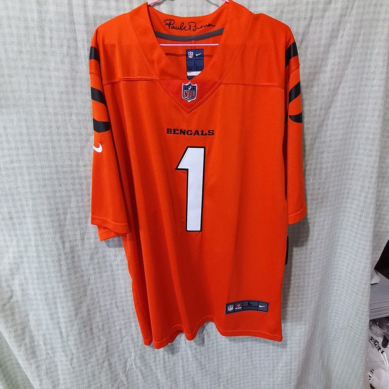 JaMarr Chase Cincinnati Bengals No 1 Jersey