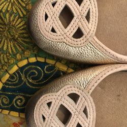 Soerry’s Rose Gold Leather Ballet Flat 8