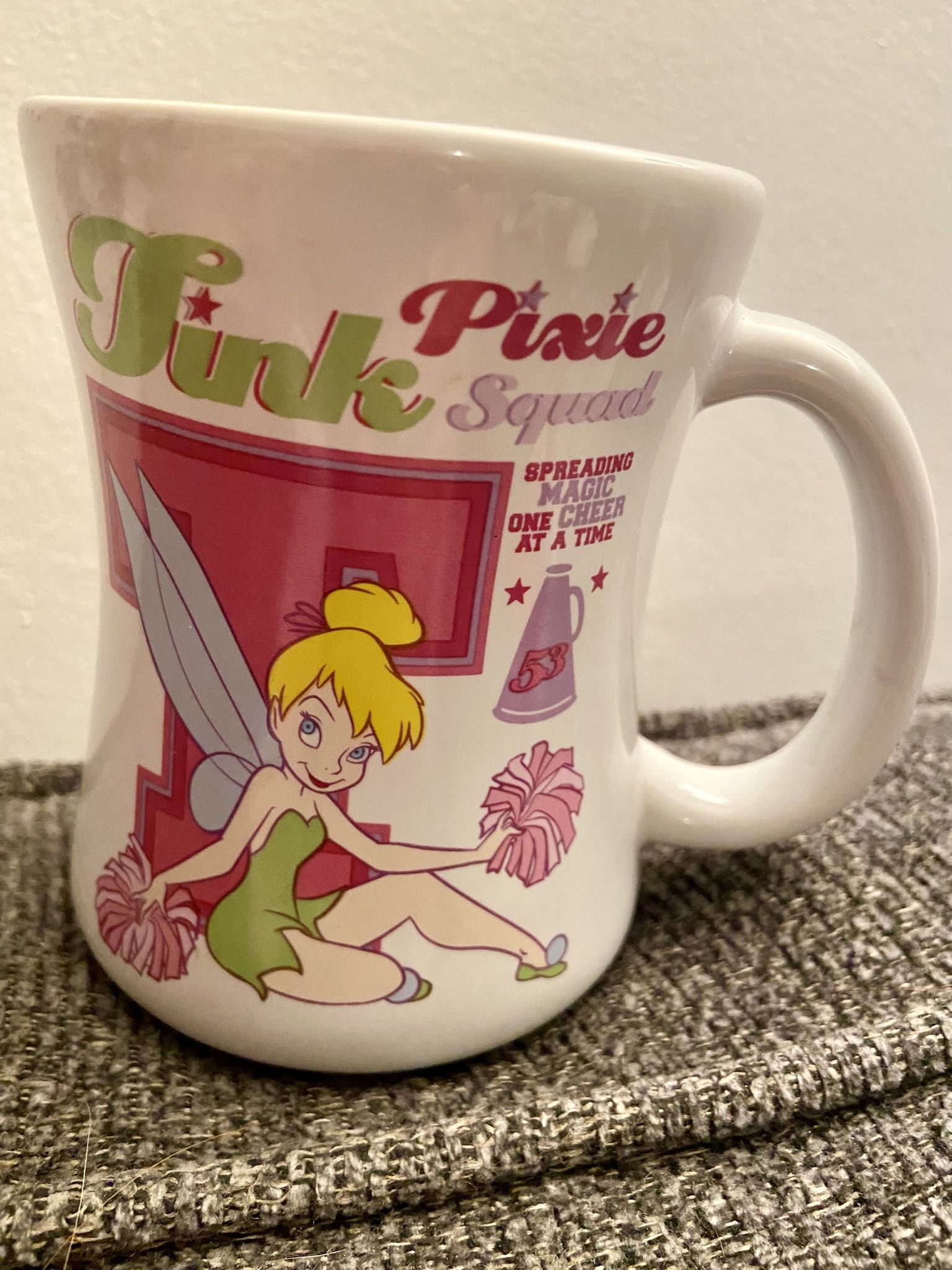 New Disney Tinker Bell Cheer Squad Ceramic Mug  