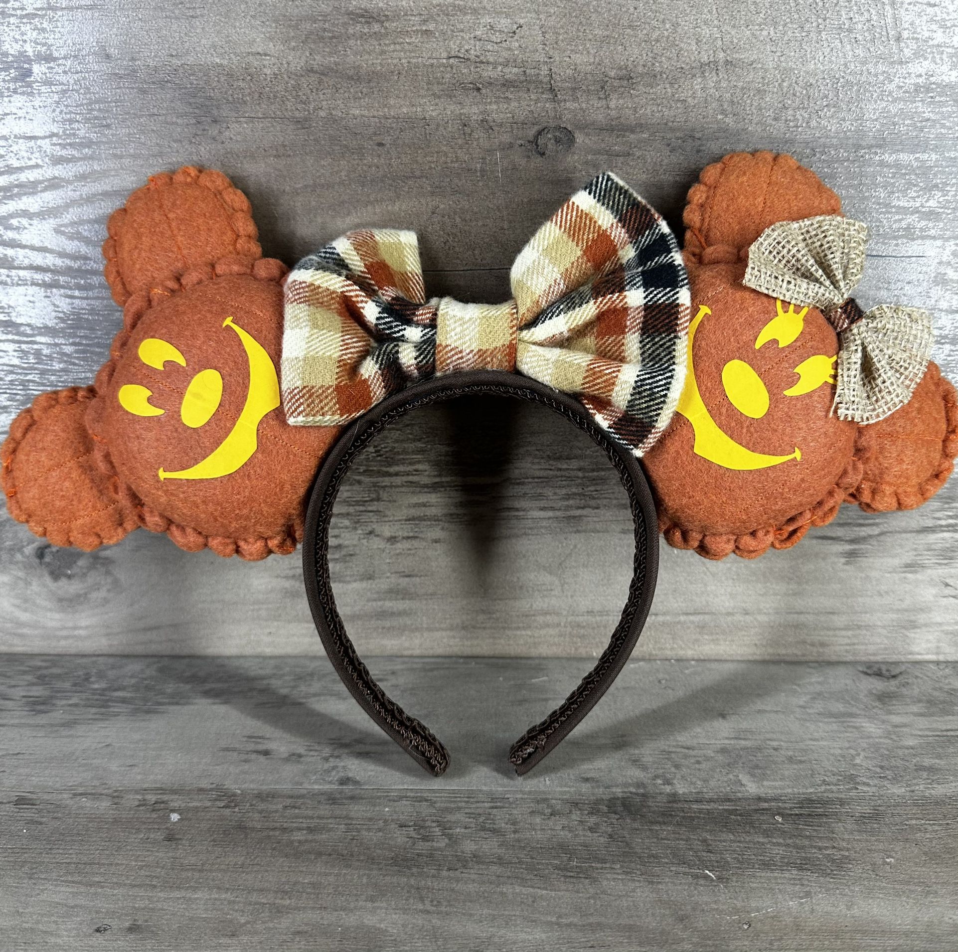Disney Halloween Pumpkin Mickey Mouse Minnie Mouse Ears